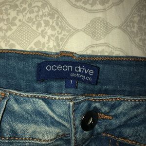 Blue Ripped Denim Booty Shorts